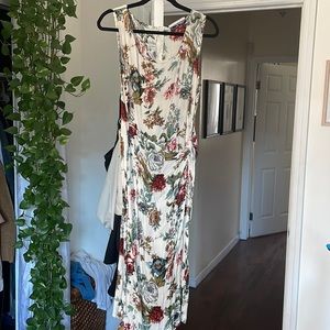 Vintage White floral dress